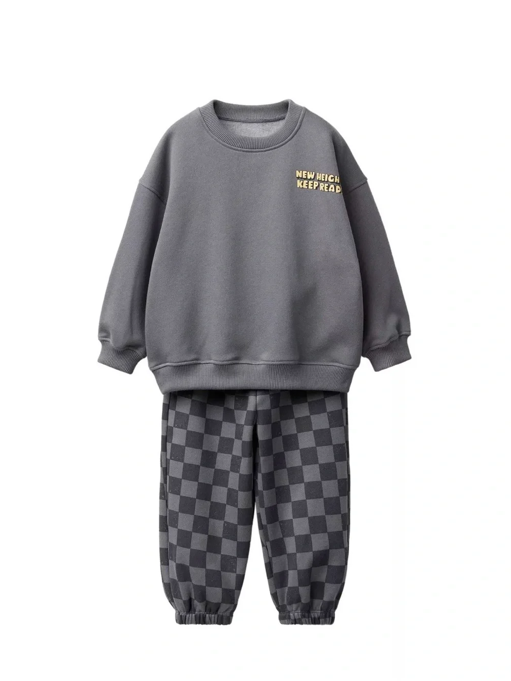 Zara Checkered Sweatshirt and pants Jogging set
